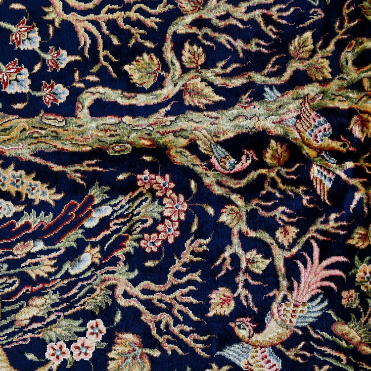 Art Silk Antique Chines Tree of Life Rug - Art Silk Rug - Fine Hand-Made Carpet