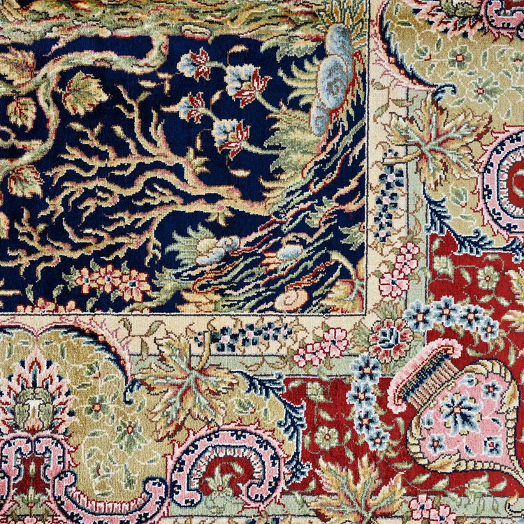 Art Silk Antique Chines Tree of Life Rug - Art Silk Rug - Fine Hand-Made Carpet